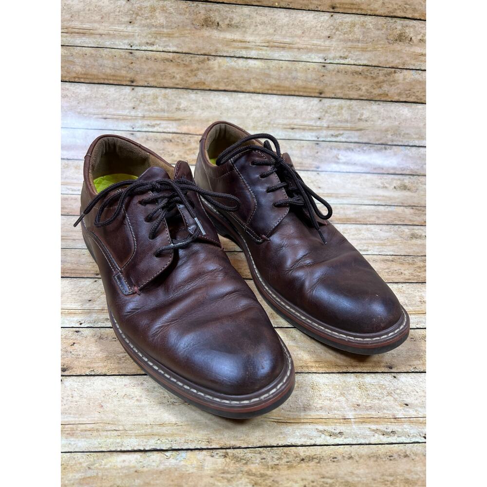 Florsheim Brown Leather Norwalk Plain Toe Oxford Shoes 13360-215 Men's Size 9M